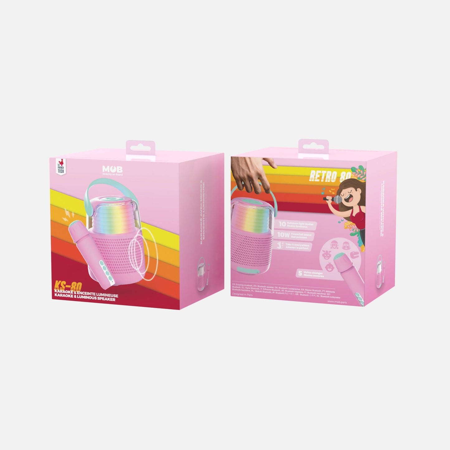Speaker & Karaoke KS-80 - PINK