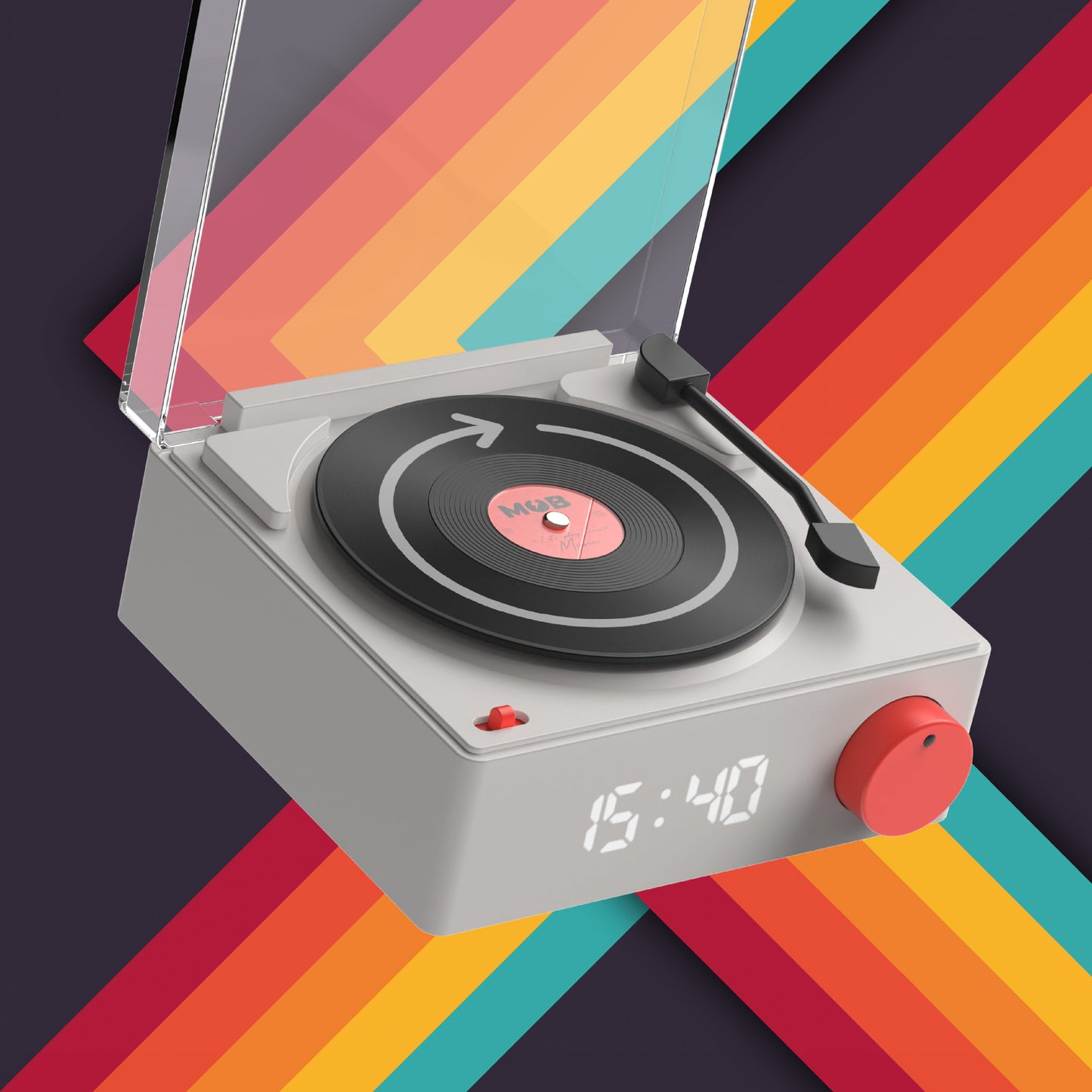 Enceinte & Réveil VS-80 - GRIS