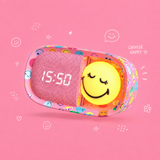 SMILEY DREAMY CLOCK - ROSE