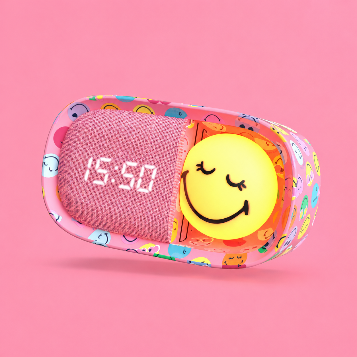 SMILEY DREAMY CLOCK - ROSE