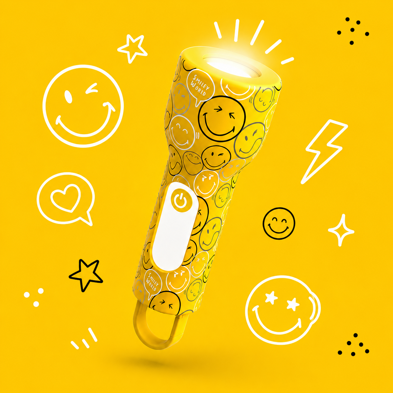 GLOWY SMILEY - JAUNE