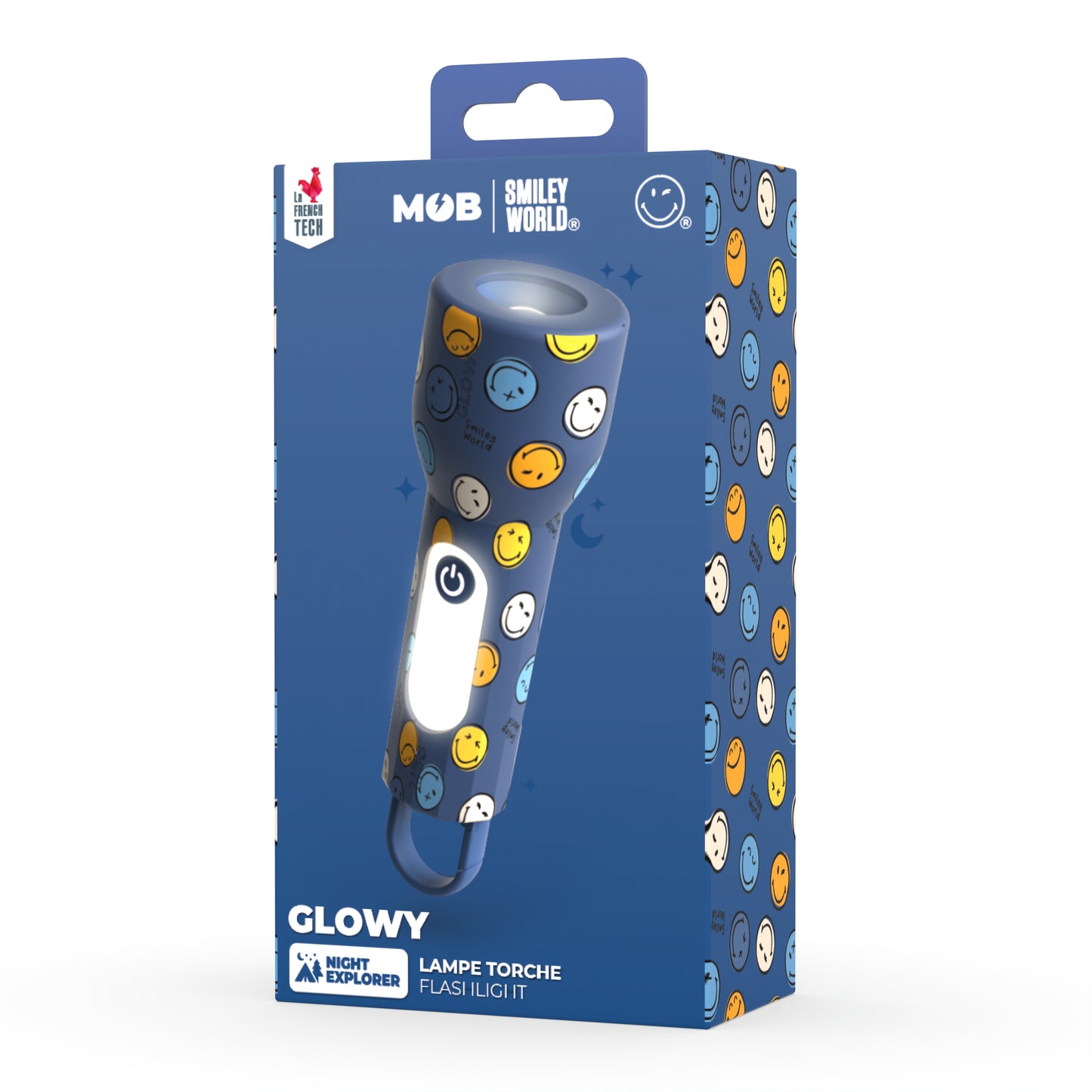 GLOWY SMILEY - BLEU