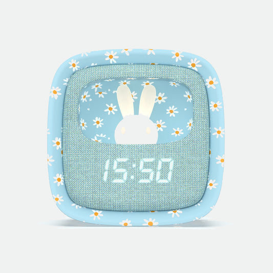 Billy Clock Blue Flower